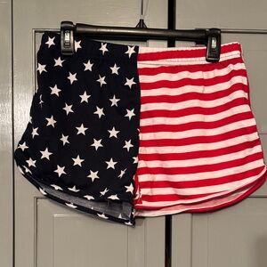 Bobbie Brooks Star and Stripe Athletic Shorts